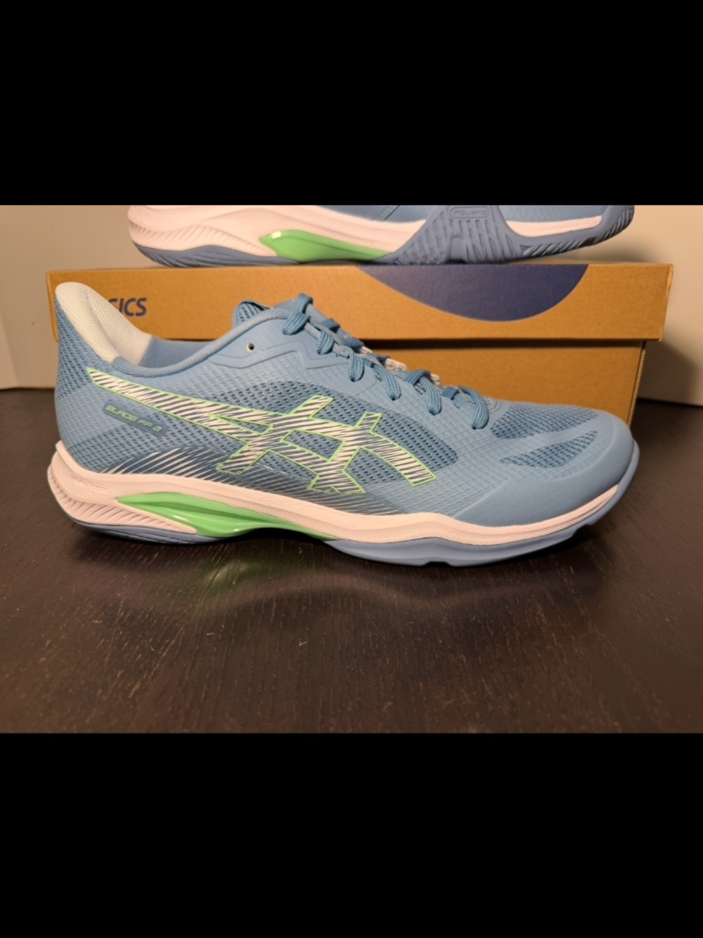 Asics Blade FF 2 Volleyball Shoes Sneakers Saba Blue/White Mens 12